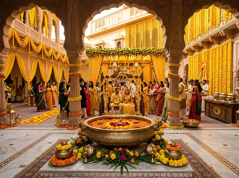 Haldi Ceremony Setup