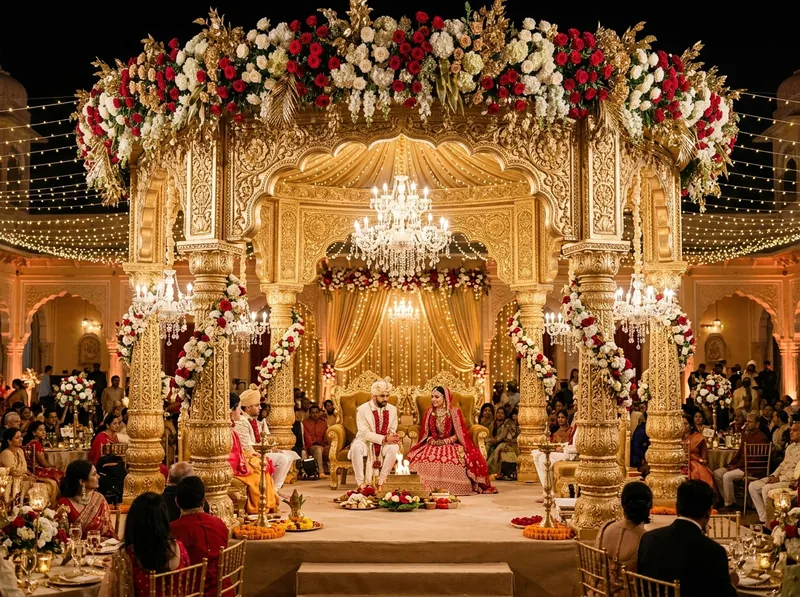Grand Wedding Mandap Decor